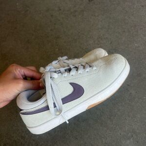 Nike Cream and Purple Women's Sneakers
